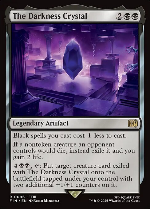 【Foil】【EN】闇のクリスタル/The Darkness Crystal [FIN] 黒R No.96