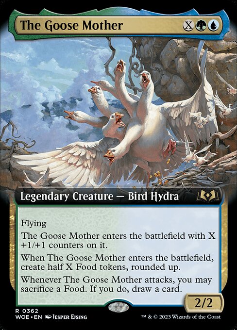 【拡張アート】【Foil】【EN】ガチョウの母/The Goose Mother [WOE] 金R No.362
