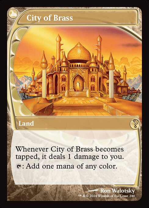 【Foil】【EN】真鍮の都/City of Brass [MB2] 土地R No.240