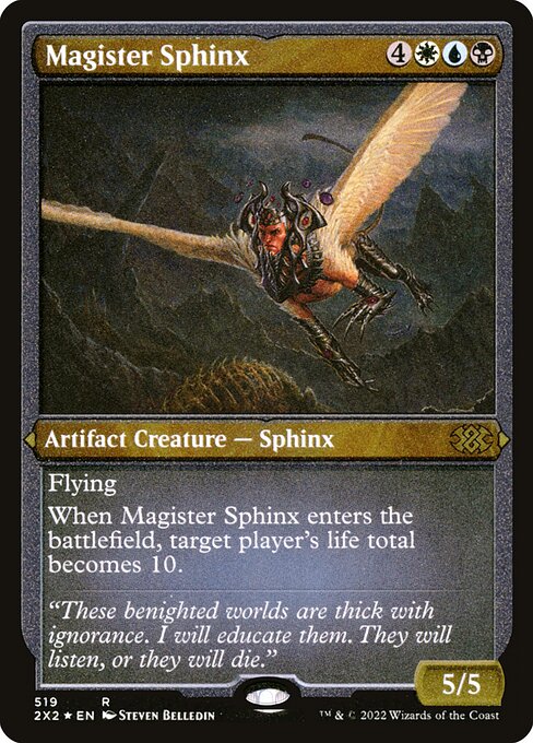 【エッチングFoil】【EN】厳然たるスフィンクス/Magister Sphinx [2X2] 金R No.519