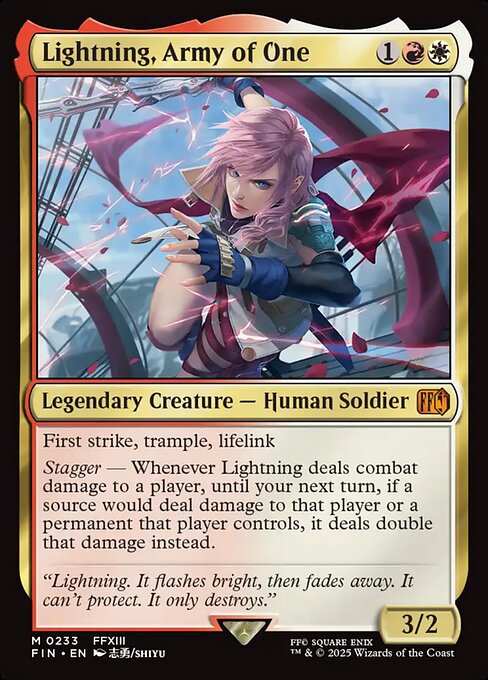 【Foil】【EN】シーンドライブ、ライトニング/Lightning, Army of One [FIN] 金M No.233