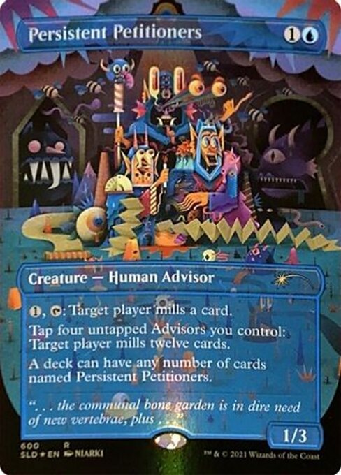 【ボーダレス】【Foil】【EN】しつこい請願者/Persistent Petitioners [SLD] 青R No.600