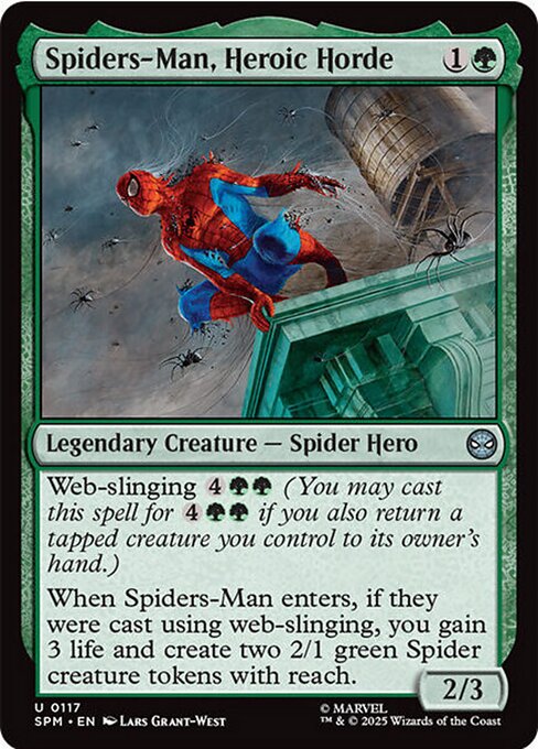 【EN】英雄的大群、スパイダーマン/Spiders-Man, Heroic Horde [SPM] 緑U No.117