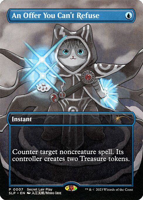 【Foil】【EN】断れない提案/An Offer You Can't Refuse [SLP] 青R No.7