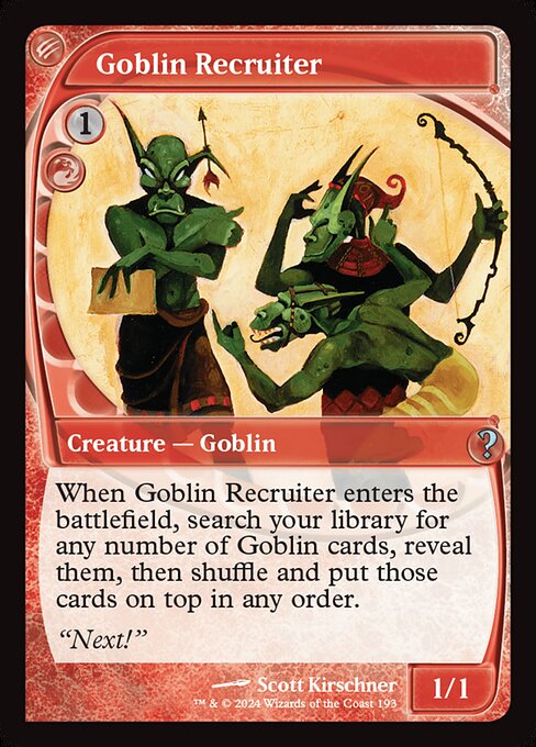 【Foil】【EN】ゴブリン徴募兵/Goblin Recruiter [MB2] 赤U No.193