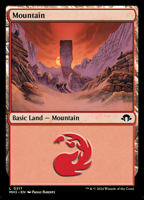 【Foil】【EN】山/Mountain [MH3] 土地C No.317