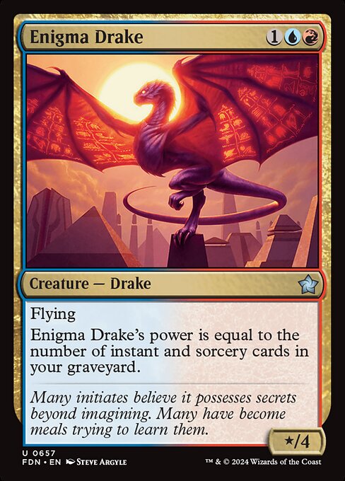 【EN】奇怪なドレイク/Enigma Drake [FDN] 金U No.657