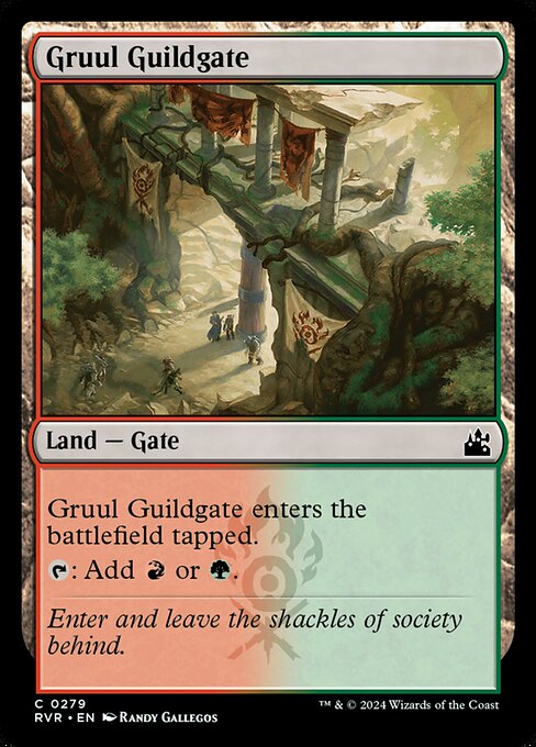 【Foil】【EN】グルールのギルド門/Gruul Guildgate [RVR] 無C No.279