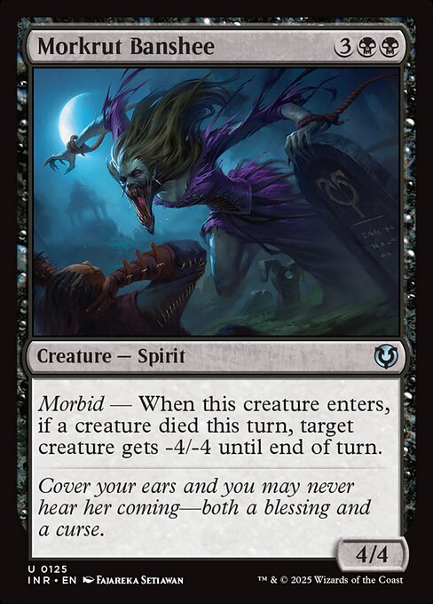 【Foil】【EN】モークラットのバンシー/Morkrut Banshee [INR] 黒U No.125