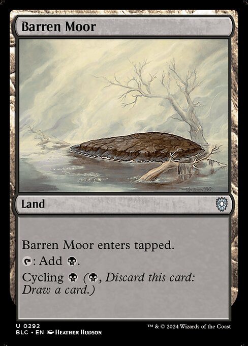 【EN】やせた原野/Barren Moor [BLC] 土地U No.292