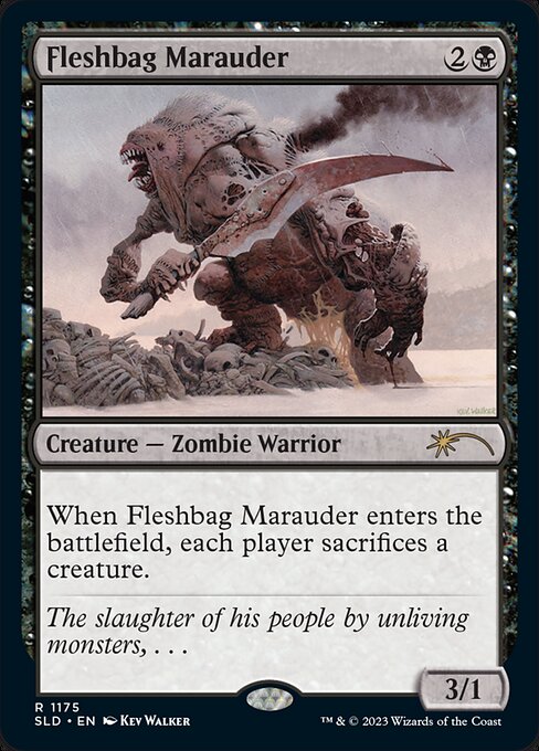 【Foil】【EN】肉袋の匪賊/Fleshbag Marauder [SLD] 黒R No.1175