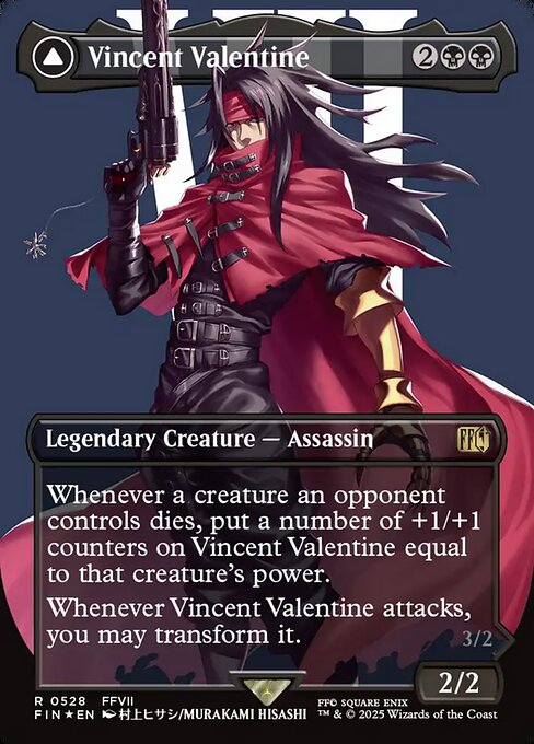 【ボーダレス】【サージFoil】【EN】ヴィンセント・ヴァレンタイン // ガリアンビースト/Vincent Valentine // Galian Beast [FIN] 黒R No.528