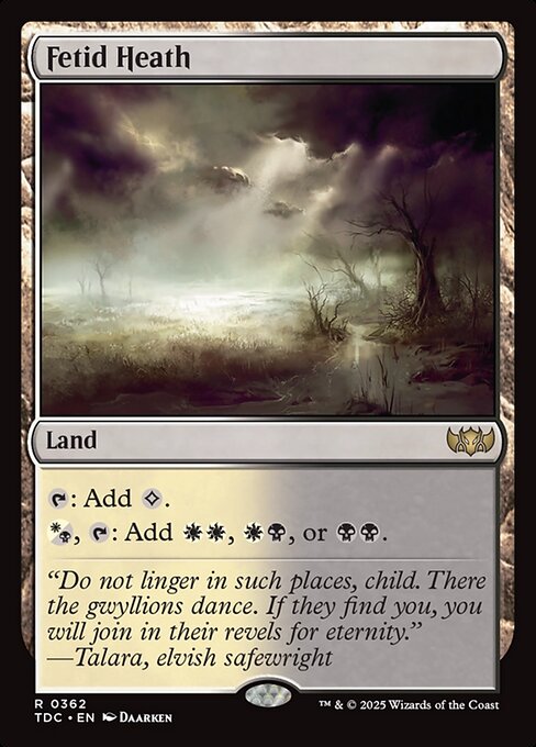 【EN】悪臭の荒野/Fetid Heath [TDC] 土地R No.362