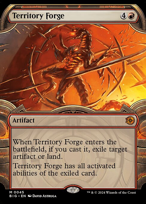 【ボーダレス】【Foil】【EN】領土の溶鉱炉/Territory Forge [BIG] 赤M No.45