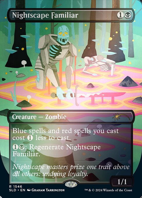 【ボーダレス】【Foil】【EN】夜景学院の使い魔/Nightscape Familiar [SLD] 黒R No.1546★