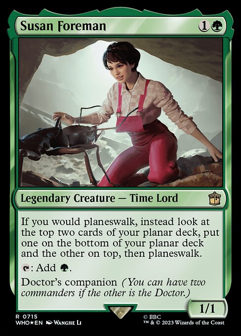 【サージFoil】【Foil】【EN】スーザン・フォアマン/Susan Foreman [WHO] 緑R No.715
