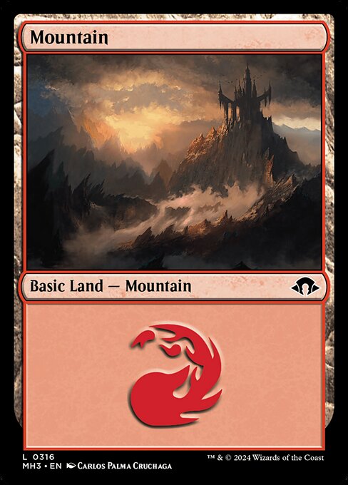 【Foil】【EN】山/Mountain [MH3] 土地C No.316