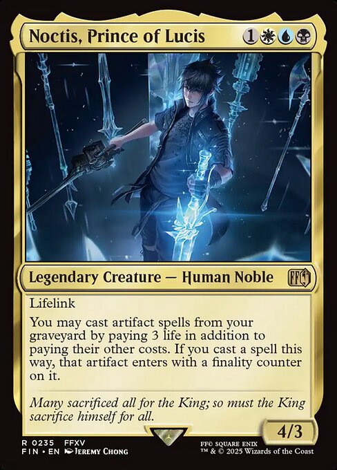 【Foil】【EN】ルシスの王子、ノクティス/Noctis, Prince of Lucis [FIN] 金R No.235