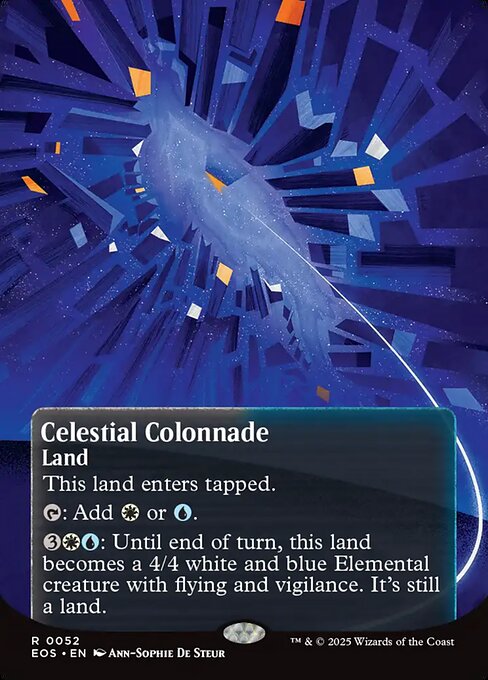 【ボーダレス】【Foil】【EN】天界の列柱/Celestial Colonnade [EOS] 土地R No.52