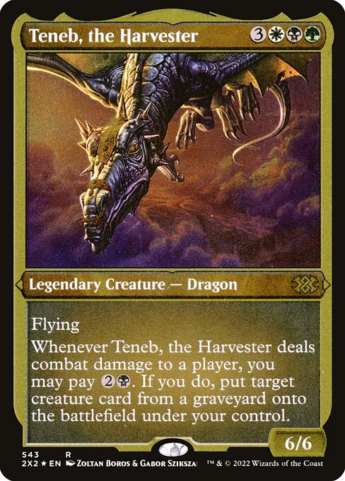 【エッチングFoil】【EN】収穫するものテネブ/Teneb, the Harvester [2X2] 金R No.543