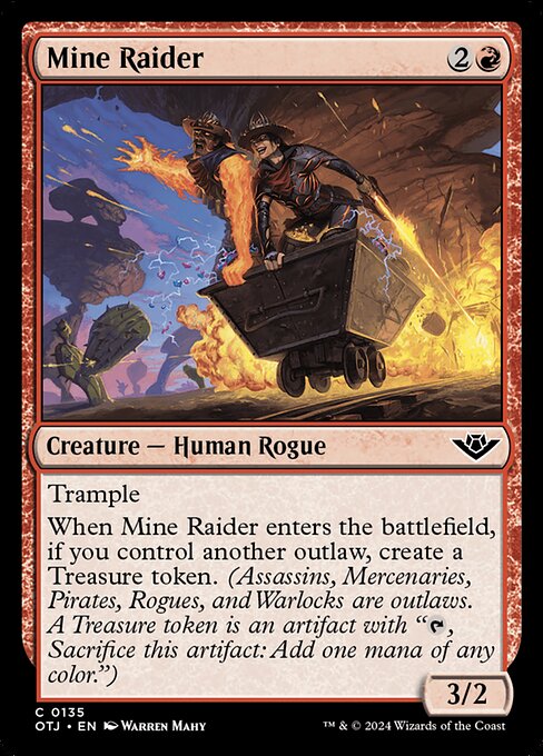 【Foil】【EN】鉱山の略奪者/Mine Raider [OTJ] 赤C No.135