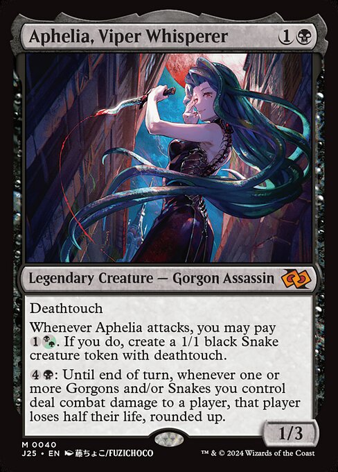 【EN】Aphelia, Viper Whisperer [J25] 黒M No.40