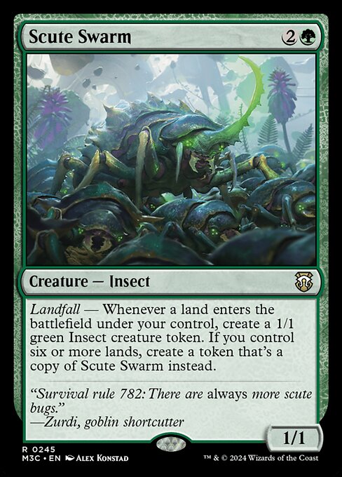 【EN】硬鎧の大群/Scute Swarm [M3C] 緑R No.245