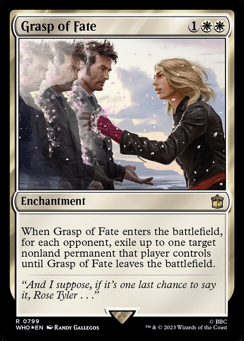 【サージFoil】【Foil】【EN】命運の掌握/Grasp of Fate [WHO] 白R No.799