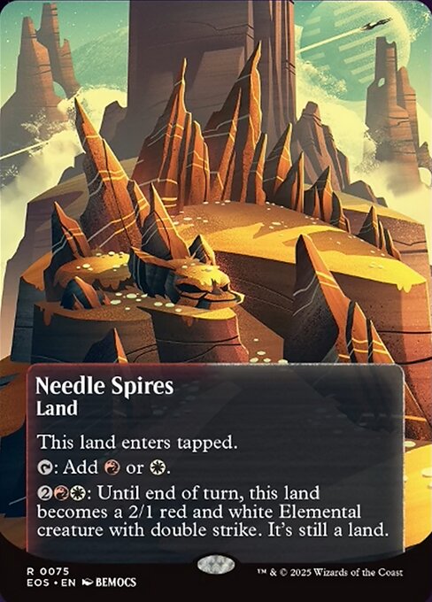 【ボーダレス】【EN】鋭い突端/Needle Spires [EOS] 土地R No.75