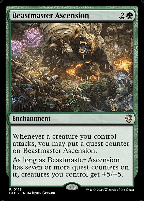【EN】獣使いの昇天/Beastmaster Ascension [BLC] 緑R No.118