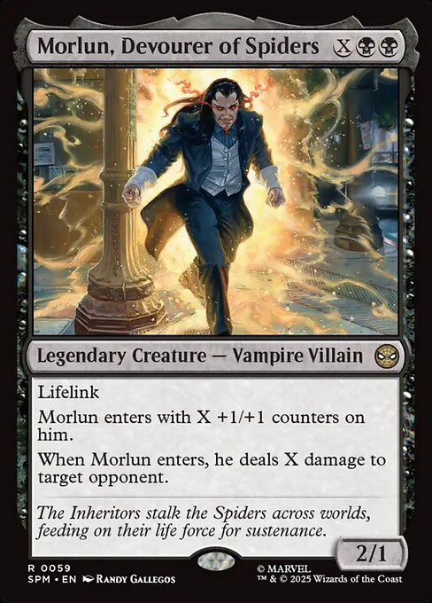 【EN】蜘蛛を貪る者、モーラン/Morlun, Devourer of Spiders [SPM] 黒R No.59