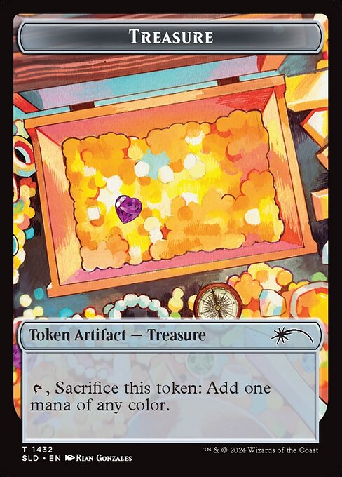 【ボーダレス】【Foil】【EN】Treasure [SLD] 茶C No.1432