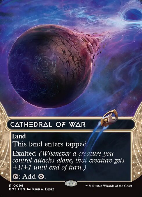【ボーダレス】【ギャラクシーFoil】【EN】戦の大聖堂/Cathedral of War [EOS] 土地R No.96