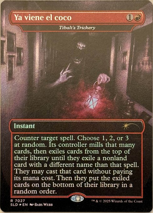 【ボーダレス】【Foil】【EN】ティボルトの計略/Tibalt's Trickery [SLD] 赤R No.7027