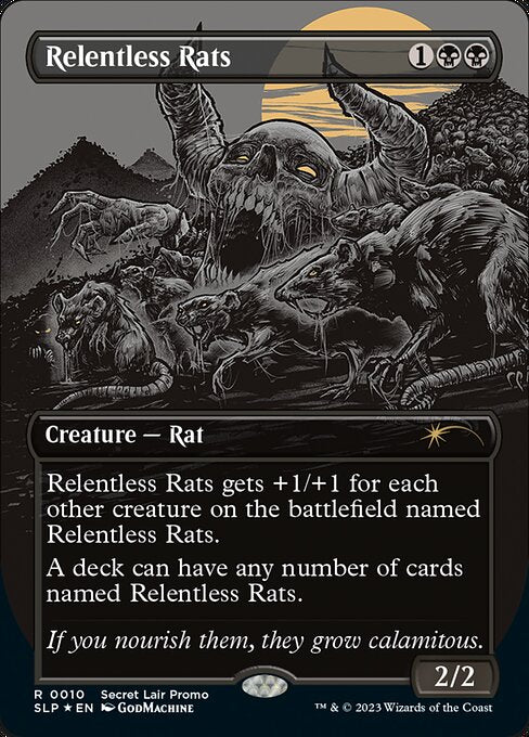【Foil】【EN】執拗なネズミ/Relentless Rats [SLP] 黒R No.10