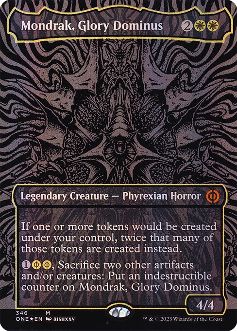 【ボーダレス】【Foil】【EN】栄光のドミヌス、モンドラク/Mondrak, Glory Dominus [ONE] 白M No.346