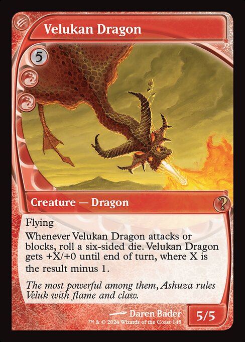 【Foil】【EN】Velukan Dragon [MB2] 赤R No.145
