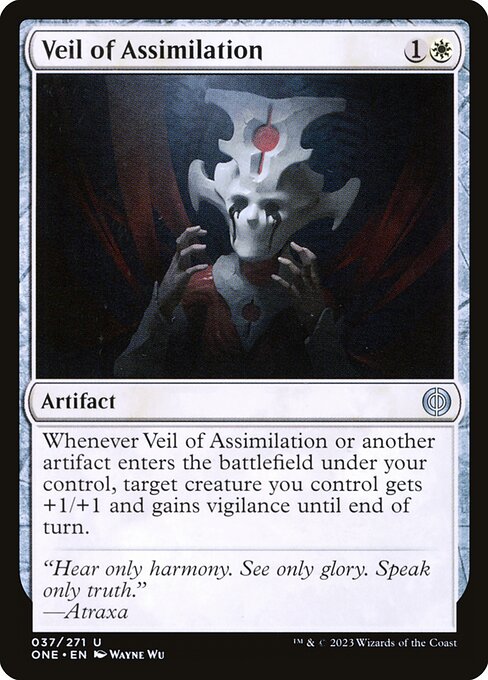 【Foil】【EN】同化のヴェール/Veil of Assimilation [ONE] 白U No.37