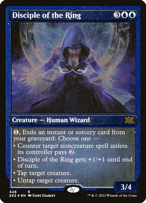 【エッチングFoil】【EN】輪の信奉者/Disciple of the Ring [2X2] 青R No.428