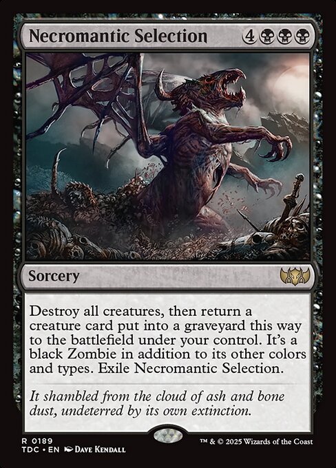 【Foil】【EN】屍術淘汰/Necromantic Selection [TDC] 黒R No.189