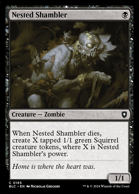 【EN】巣のシャンブラー/Nested Shambler [BLC] 黒C No.185