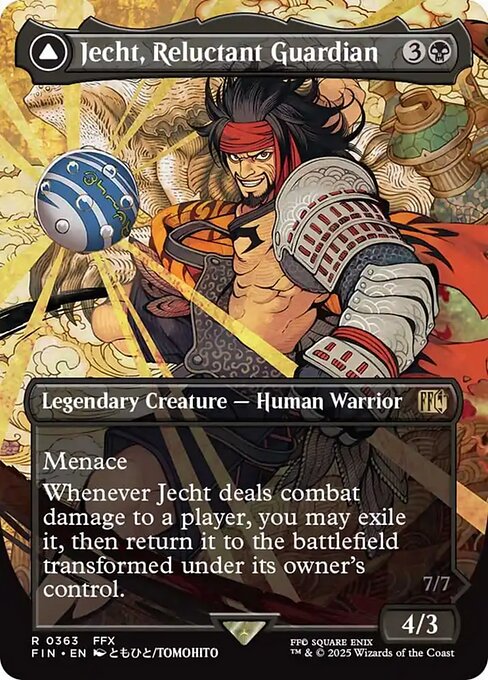 【ボーダレス】【EN】幻のガード、ジェクト // ブラスカの究極召喚/Jecht, Reluctant Guardian // Braska's Final Aeon [FIN] 黒R No.363