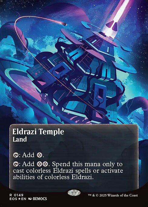 【ボーダレス】【ギャラクシーFoil】【EN】エルドラージの寺院/Eldrazi Temple [EOS] 土地R No.149