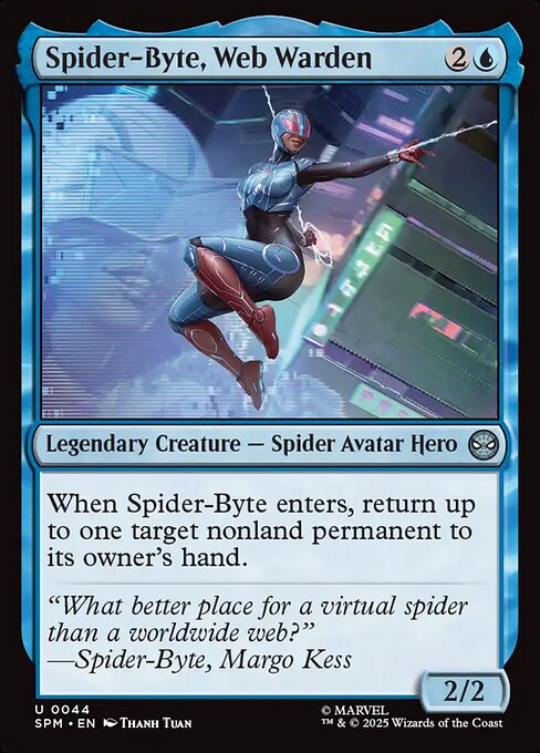 【EN】ウェブの番人、スパイダーバイト/Spider-Byte, Web Warden [SPM] 青U No.44
