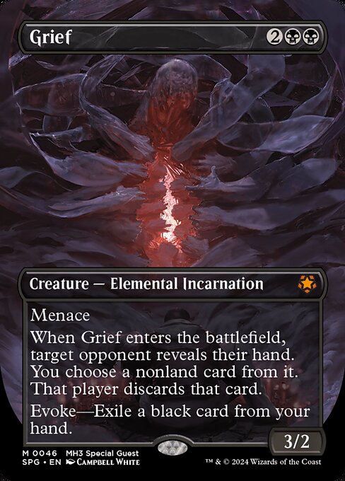 【ボーダレス】【Foil】【EN】悲嘆/Grief [SPG] 黒M No.46