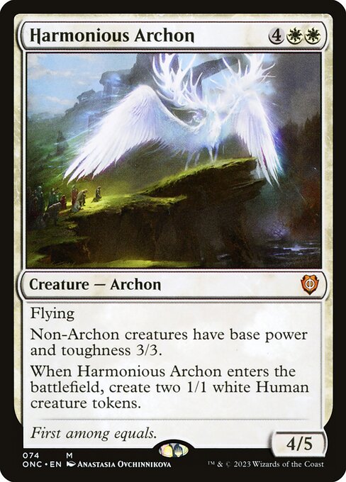 【EN】調和のアルコン/Harmonious Archon [ONC] 白M No.74