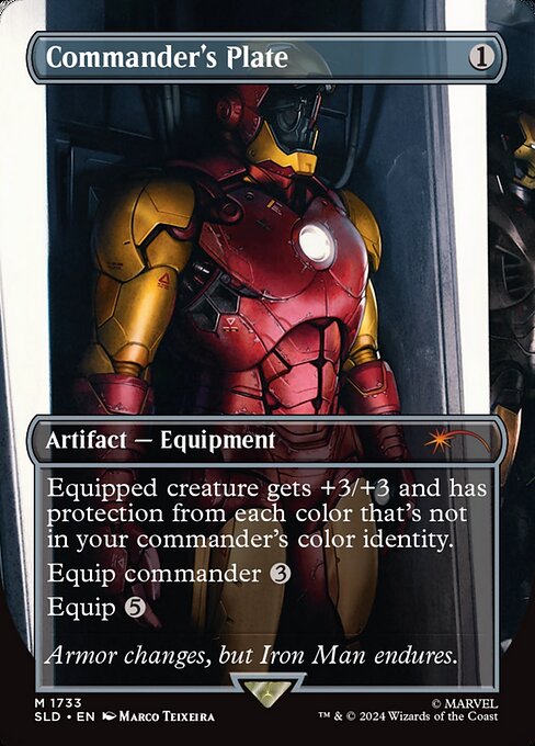 【ボーダレス】【Foil】【EN】統率者の板金鎧/Commander's Plate [SLD] 茶M No.1733
