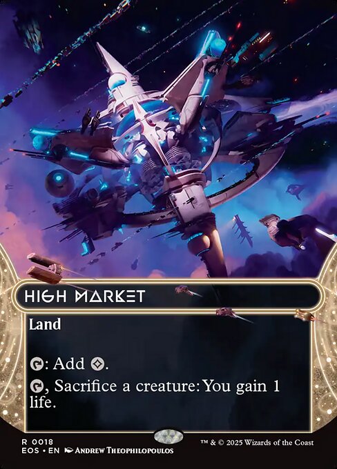 【ボーダレス】【Foil】【EN】高級市場/High Market [EOS] 土地R No.18