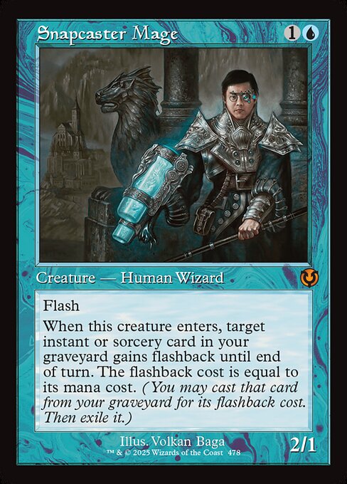 【Foil】【EN】瞬唱の魔道士/Snapcaster Mage [INR] 青M No.478