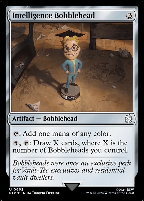 【サージFoil】【Foil】【EN】インテリジェンスのボブルヘッド/Intelligence Bobblehead [PIP] 茶U No.662